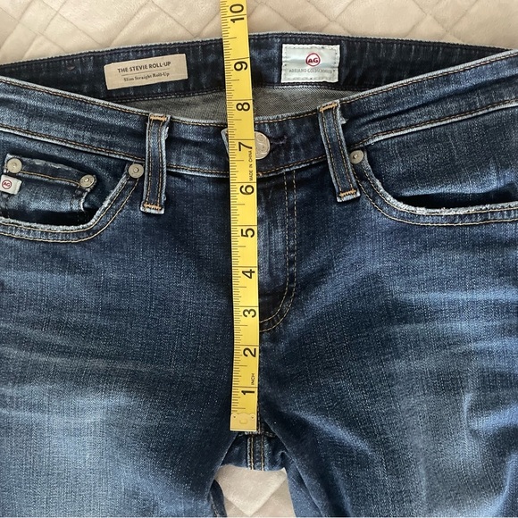 AG Adriano Goldschmied The Stevie Roll Up Slim Straight Jeans Size 27 - Picture 8 of 12